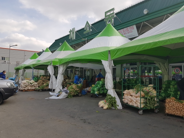 천안시 농수산물도매시장의 김장채소시장