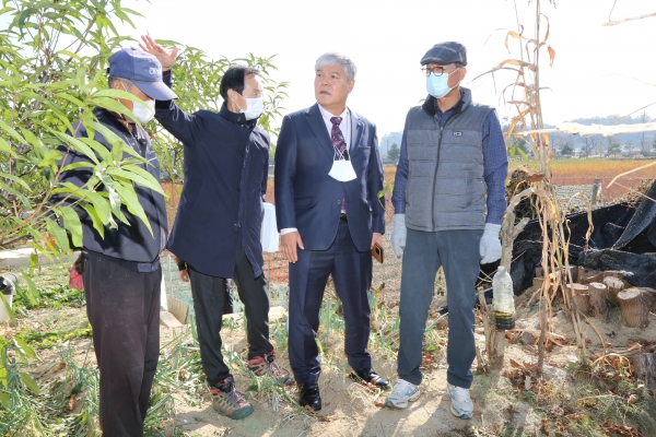 문정우 금산군수, 금성면 의총리 일원 현장행정