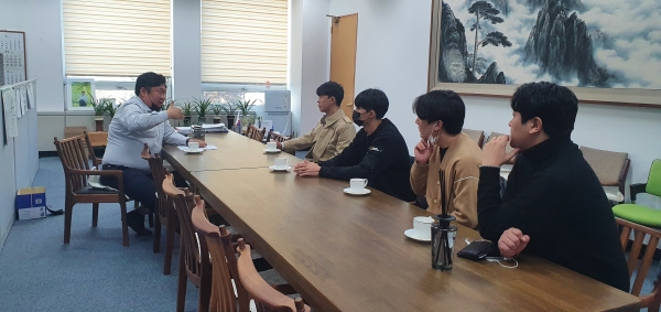 손희역 대전시의원, 지역 4개 총학생회장단 간담회 모습.