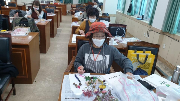 2020년 하반기 여성농업인 원예교육복지사 자격증 교육 모습