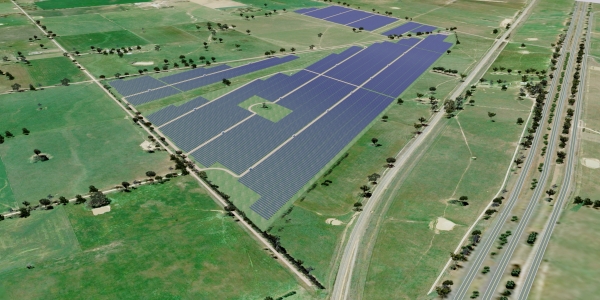 호주 우동가 75MW 태양광 발전소 조감도