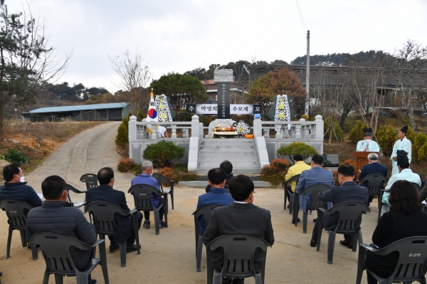 박영희 장군 추모제 모습