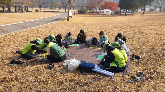 아산 숲사랑청소년단 활동 사진