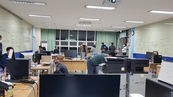 비상대책위원회가 구성된 선문대학교 모습