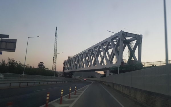 트러스교 시공완료 전경