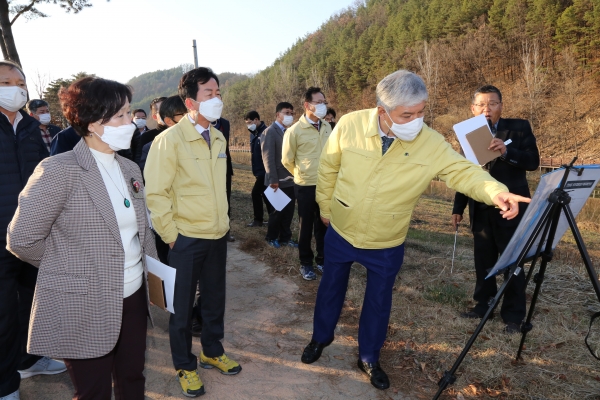 문정우 금산군수 주요 사업장 방문 모습