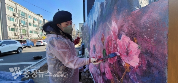 시인의 마을로 가는 길 프로젝트 진행 장면