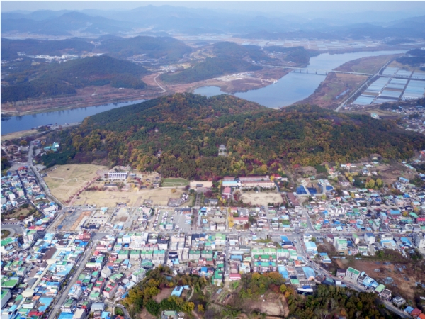 부여 부소산성 전경