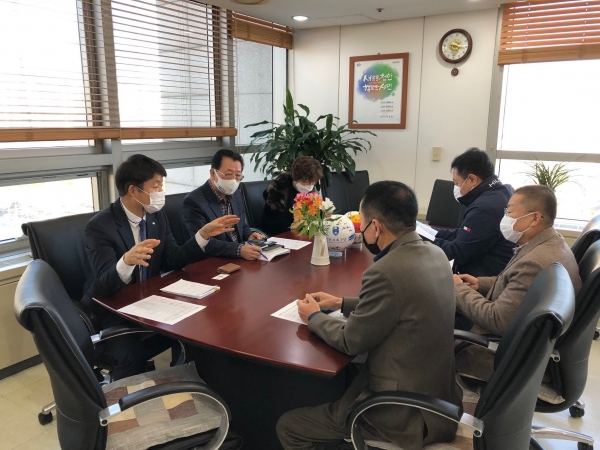 당구협회 관계자와 간담회 모습