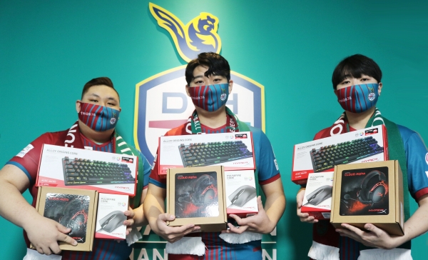 ek리그 대전하나시티즌 대표 선수단 입단 위촉식 개최 모습