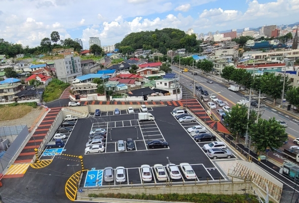 보문3구역 보문산 공원 입구 주차장 확보