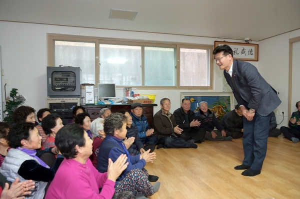 공주시 경로당 현장방문 (올해 1월)