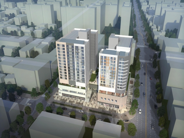 천안두정2 행복주택 조감도