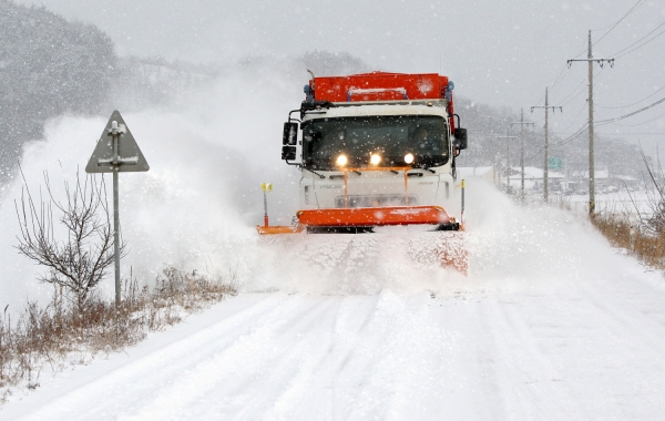 지난해 제설작업 모습(자료사진).