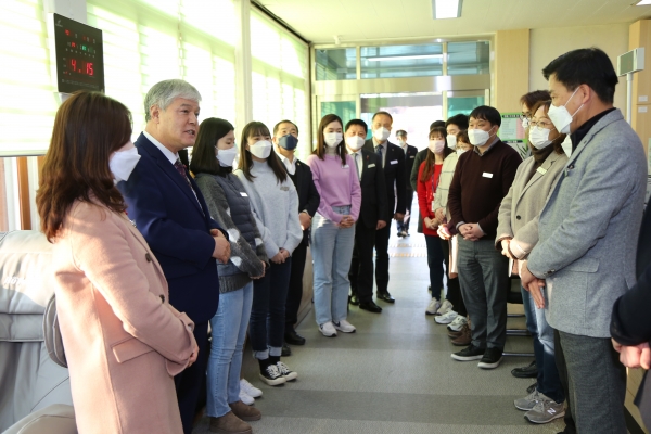 (복수면)문정우 금산군수, 읍·면사무소, 직속기관·사업소 신년인사 방문