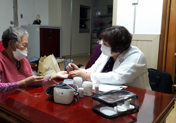 한파 취약계층 방문건강서비스 사진