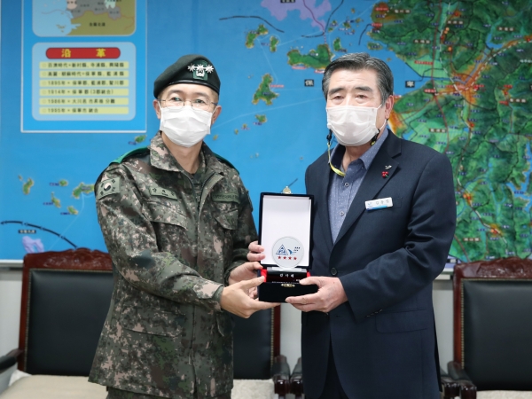 예비군육성지원 우수기관 표창식 모습