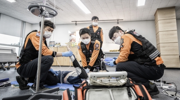 세종소방본부 구급활동 훈련 모습