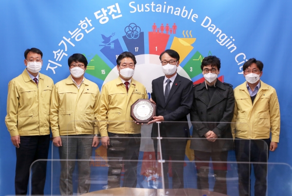 TJB 대전방송 지역홍보 영상대전 수상식 모습