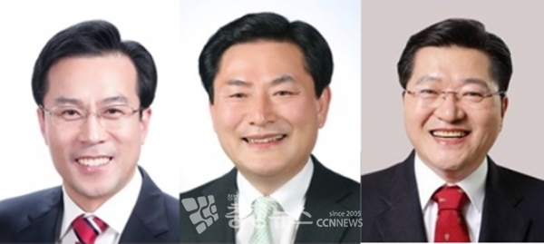 국민의힘 대전 유성구을 조직위원장 응모자. (왼쪽부터)김문영, 심소명, 진동규