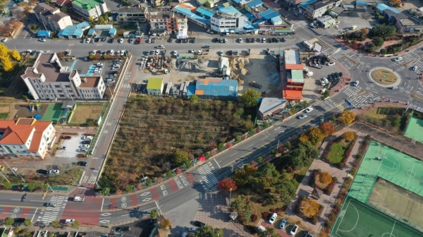 가족문화센터 및 평생학습관 건립사업 대상지 현장 촬영.