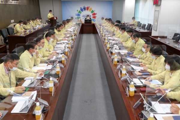 김홍장 당진시장 주재 하에 개최된 간부회의