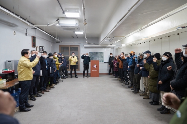 오세현 아산시장 현업부서 방문