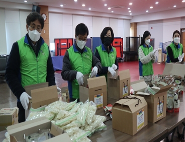 지난 8일 “설 명절 맞이 푸드팩 나눔 행사” 실시