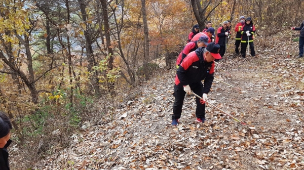 산불예방 관련 모습