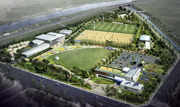 아산신도시 공공하수처리시설 조감도