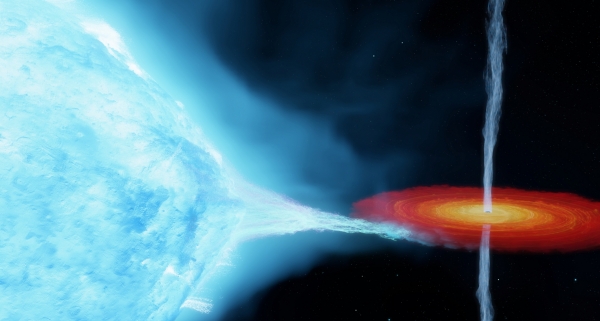 백조자리 X-1 쌍성계 상상도 / 사진=국제전파천문연구센터(ICRAR)