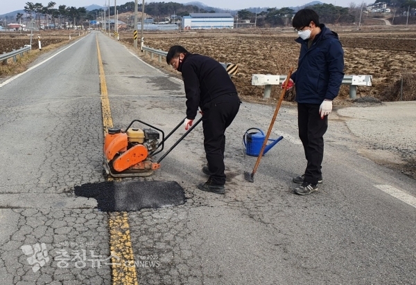 도로보수 현장