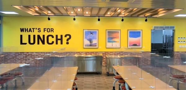 대전느리울중학교 급식실 모습