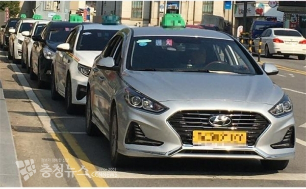 관내운행 택시 모습