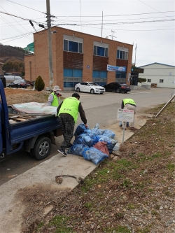 은하면 환경정화활동