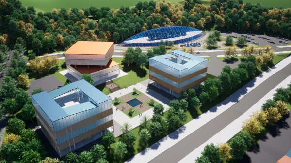 청양군 스마트타운 조감도- 관광 및 상업시설