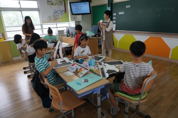 지난 2019년에 진행된 역사 속의 천안이야기 교육 모습.