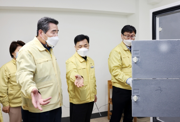 코로나19 예방접종센터 점검 장면