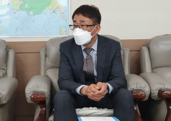 청렴 반부패 시행계획 설명하는 대전시교육청 박홍상 감사관