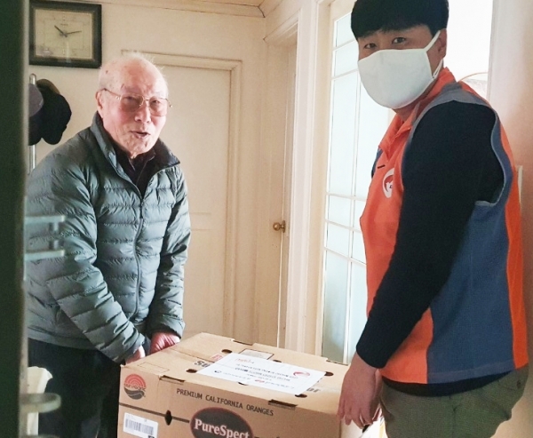 한국전력 설비진단처, 대한민국임시정부수립일 기념독립유공자 후손 생필품 지원