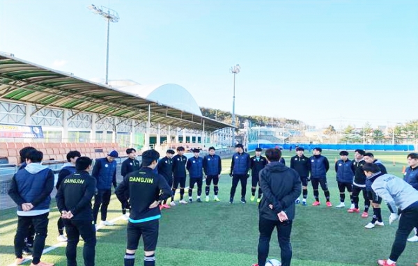 당진시민축구단 훈련 사진