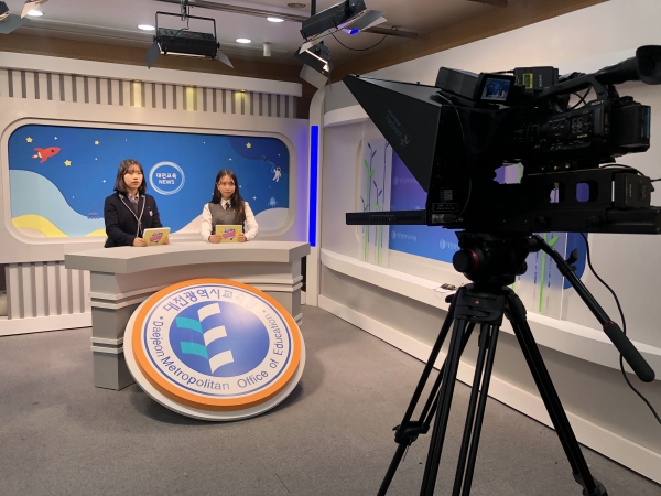 학생아나운서 활동 모습