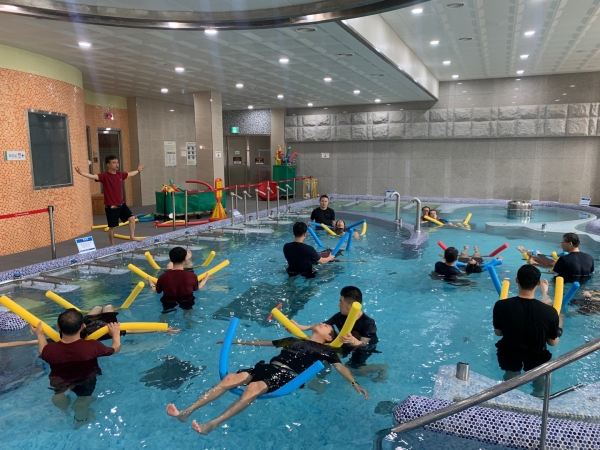 지난 2020년 해양경찰 산림치유 사진