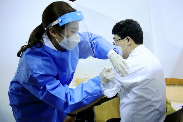 모의접종 시연장면