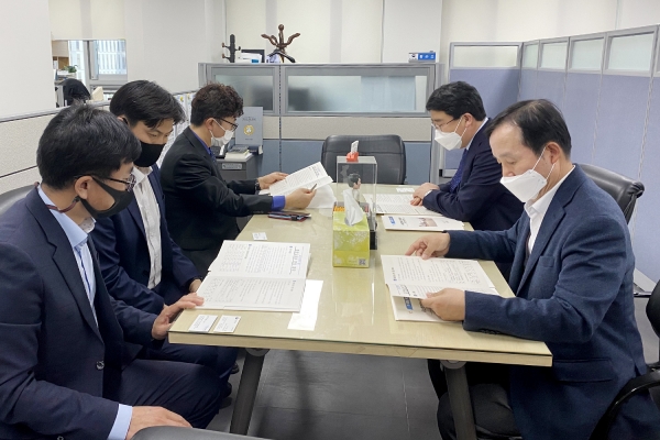 1일 맹정호 서산시장, 세종특별시에 위치한 행정안전부 방문 모습