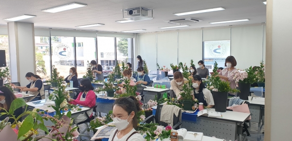 2020년 진행된 플로리스트 직업훈련교육 현장실습