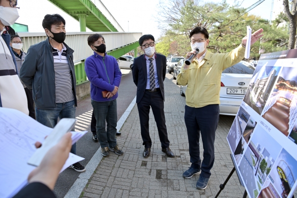 주요사업장 현장방문(옛 시외벗 터미널 주변 정비사업)