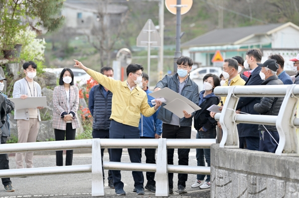 주요사업장 현장방문(제민천 지방하천 정비사업)