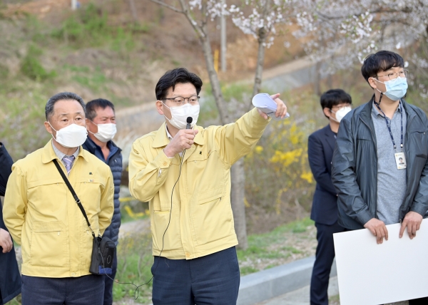 주요사업장 현장방문(제민천 지방하천 정비사업)