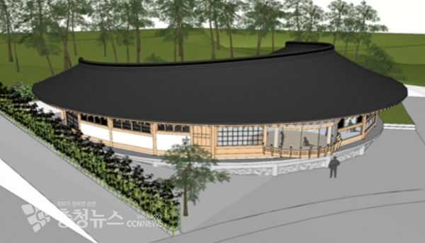 신한옥형 아동숲체험관 조감도